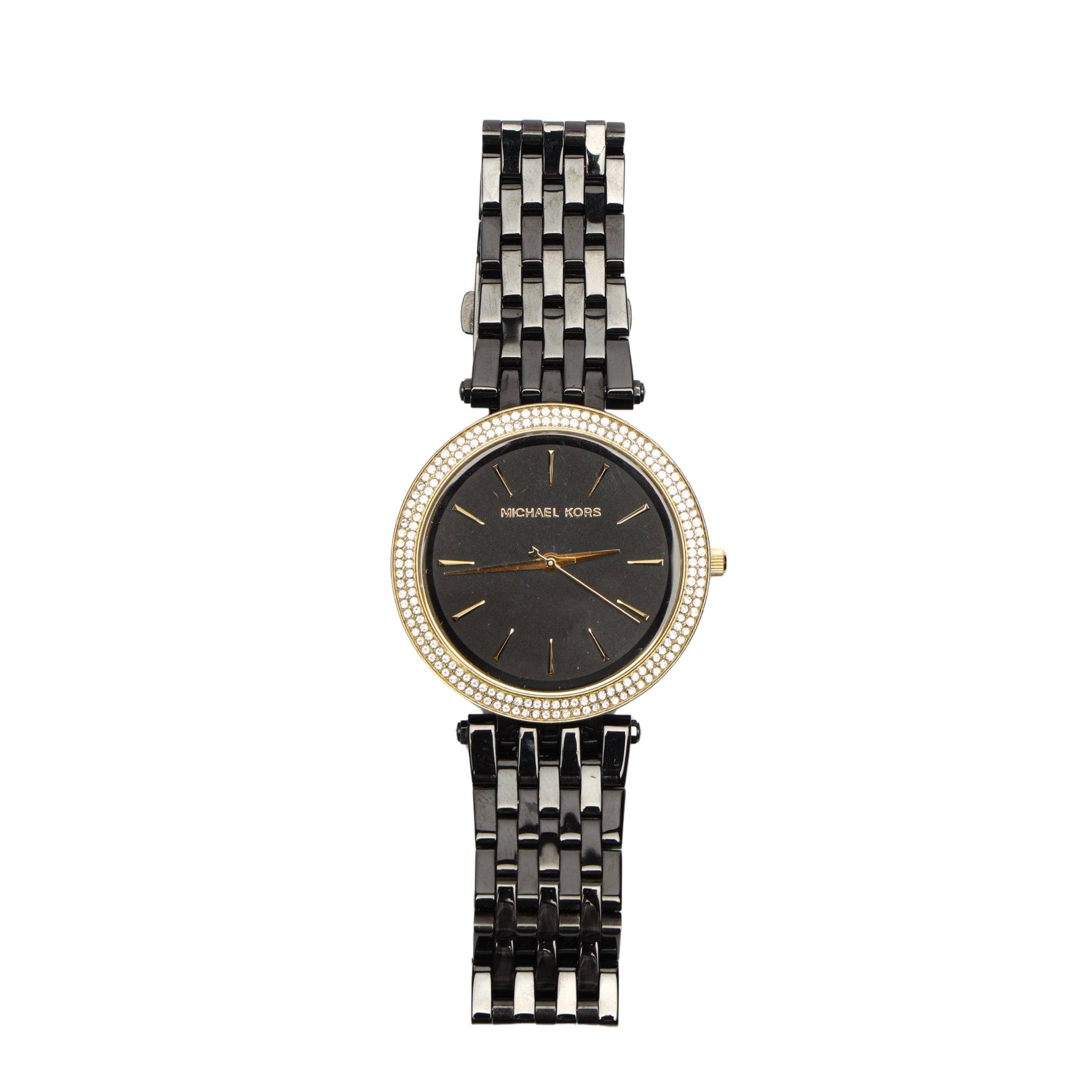 Michael Kors Darci Pavé Black-Tone Watch