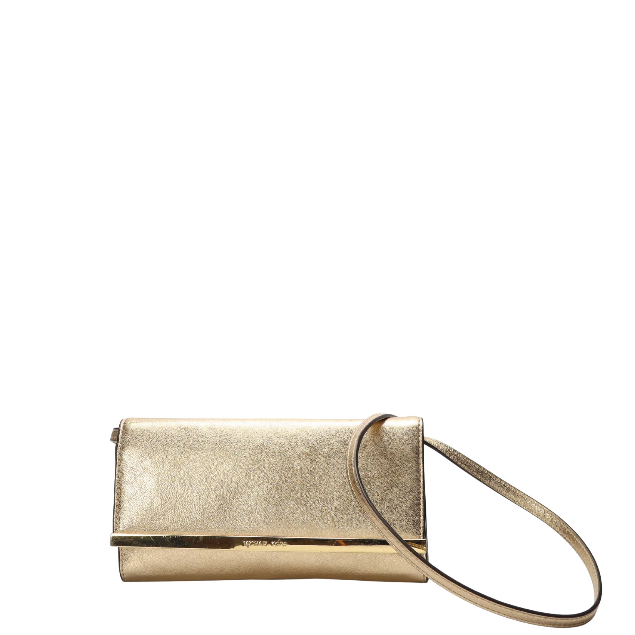 Michael Kors Lana Gold Clutch Bag