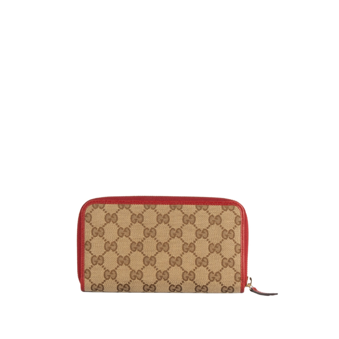 Gucci GG Canvas Zip Around Wallet