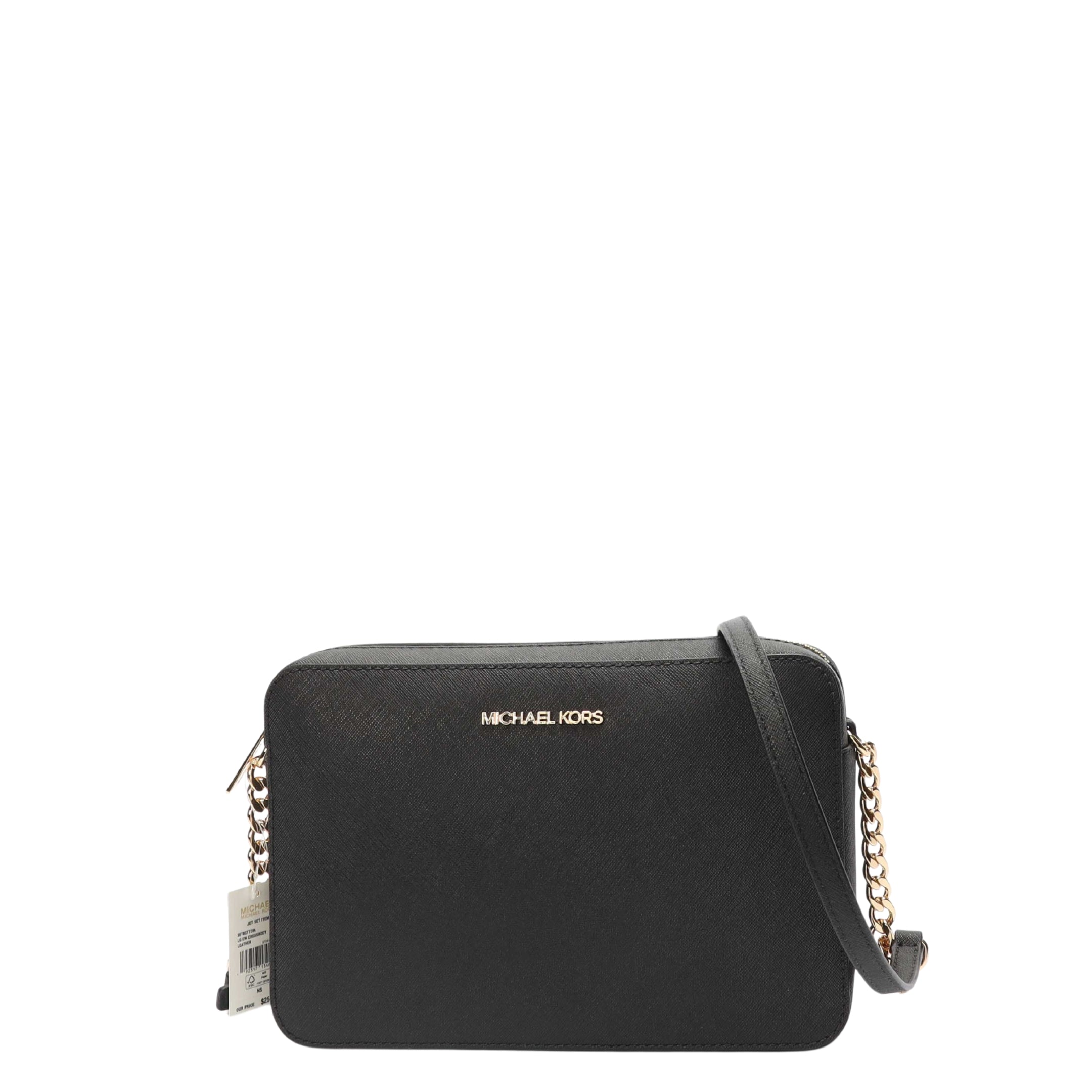 Michael Kors Jet Set Black Camera Crossbody Bag