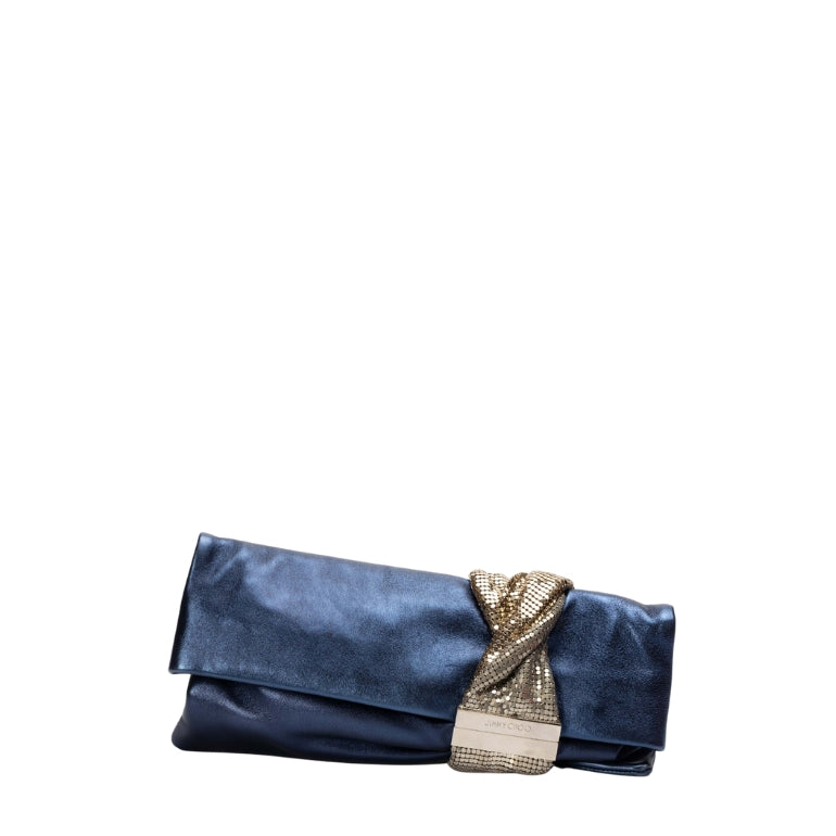 Jimmy Choo Shimmering Suede Chandra Clutch
