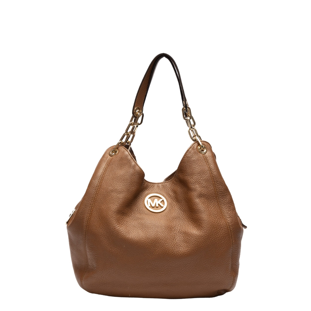 Michael Kors Brown Fulton Hobo Bag