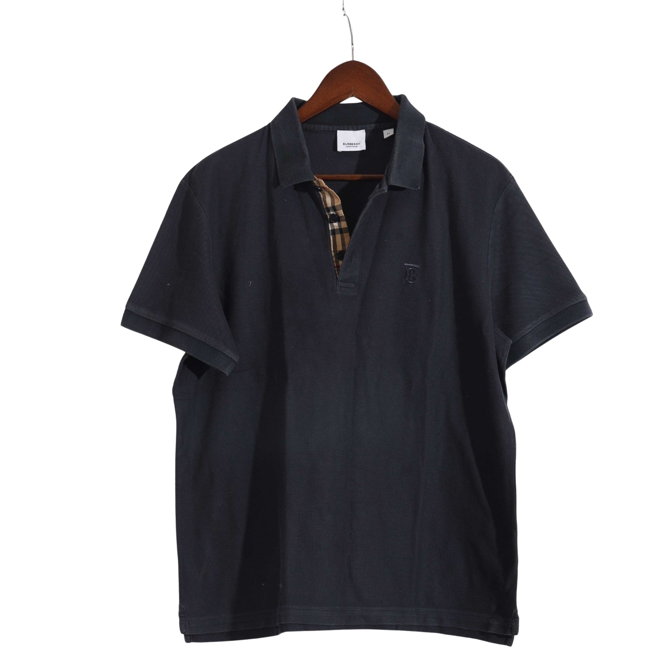 Burberry Navy Polo T-Shirt