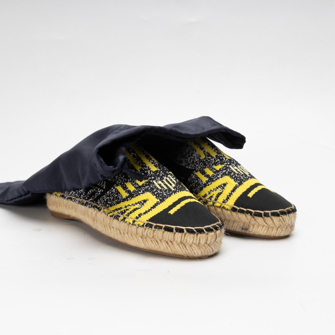 Prada Multi Embroidered Logo Espadrille