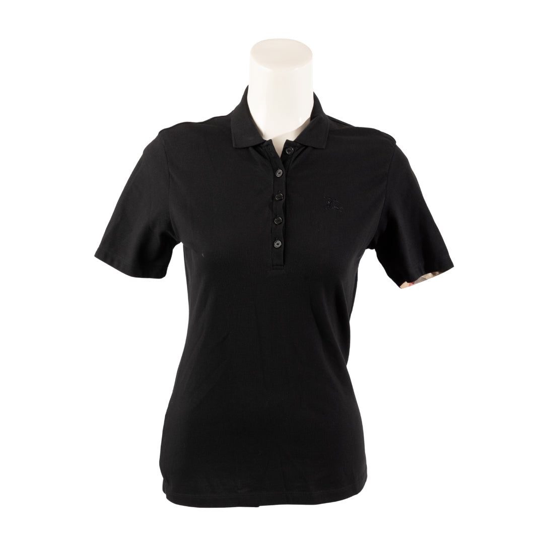 Burberry Brit Black Nova Check Polo T-Shirt