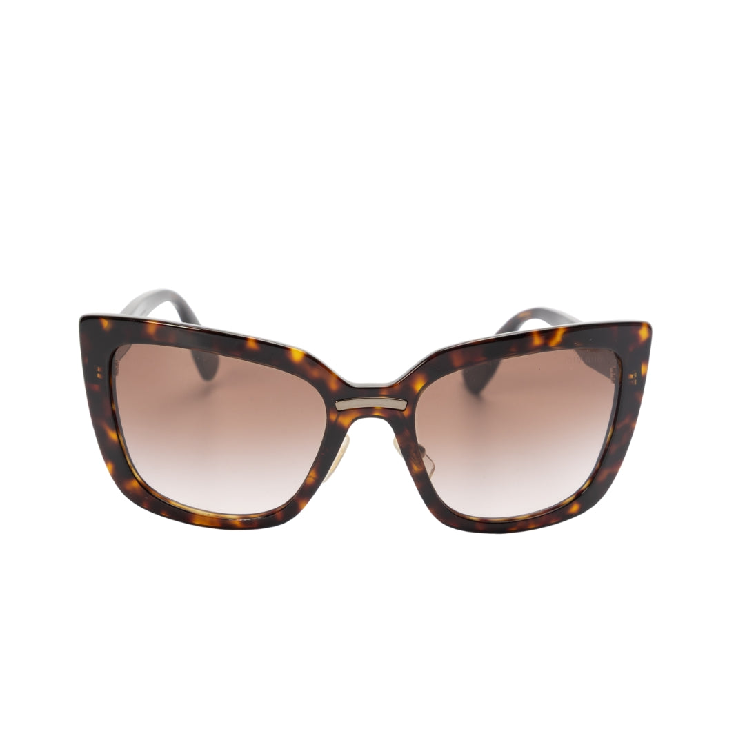 Miu Miu Women Brown Havana Sunglasses