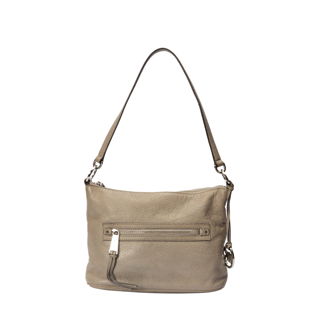 Michael Kors Grey Leather Shoulder Bag