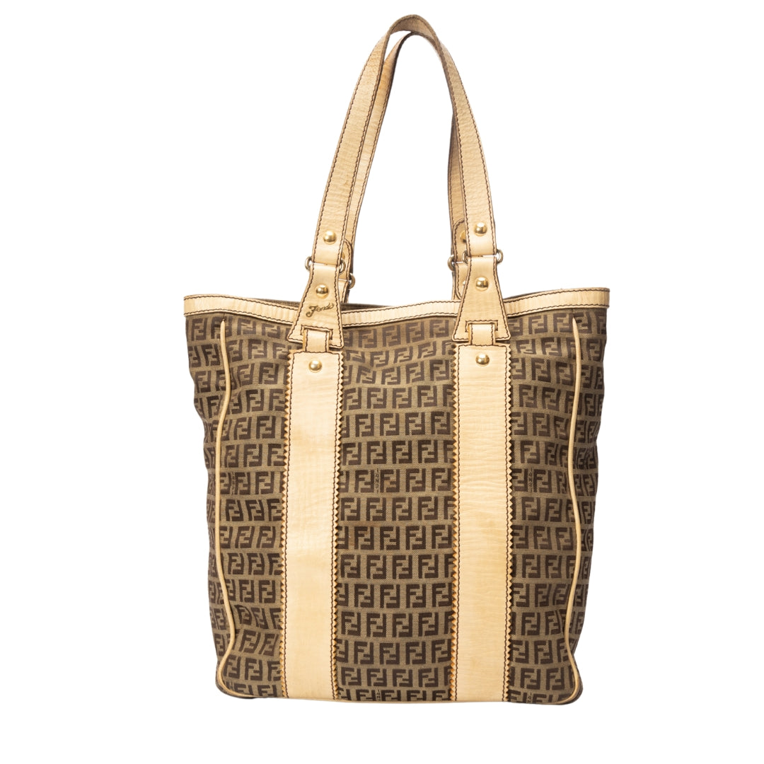 Fendi Zucchino Vitello Shopping Tote