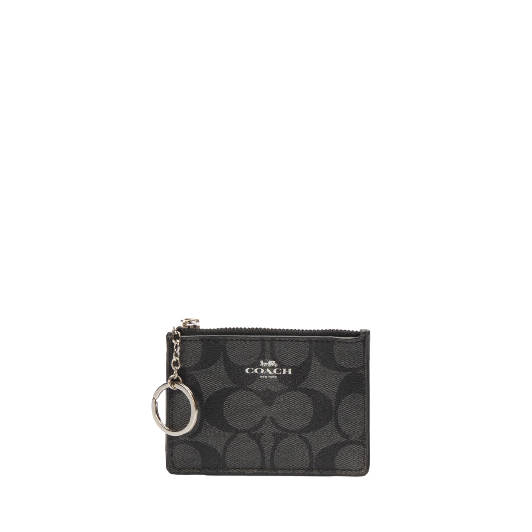 Coach Signature Canvas Mini Skinny ID Case