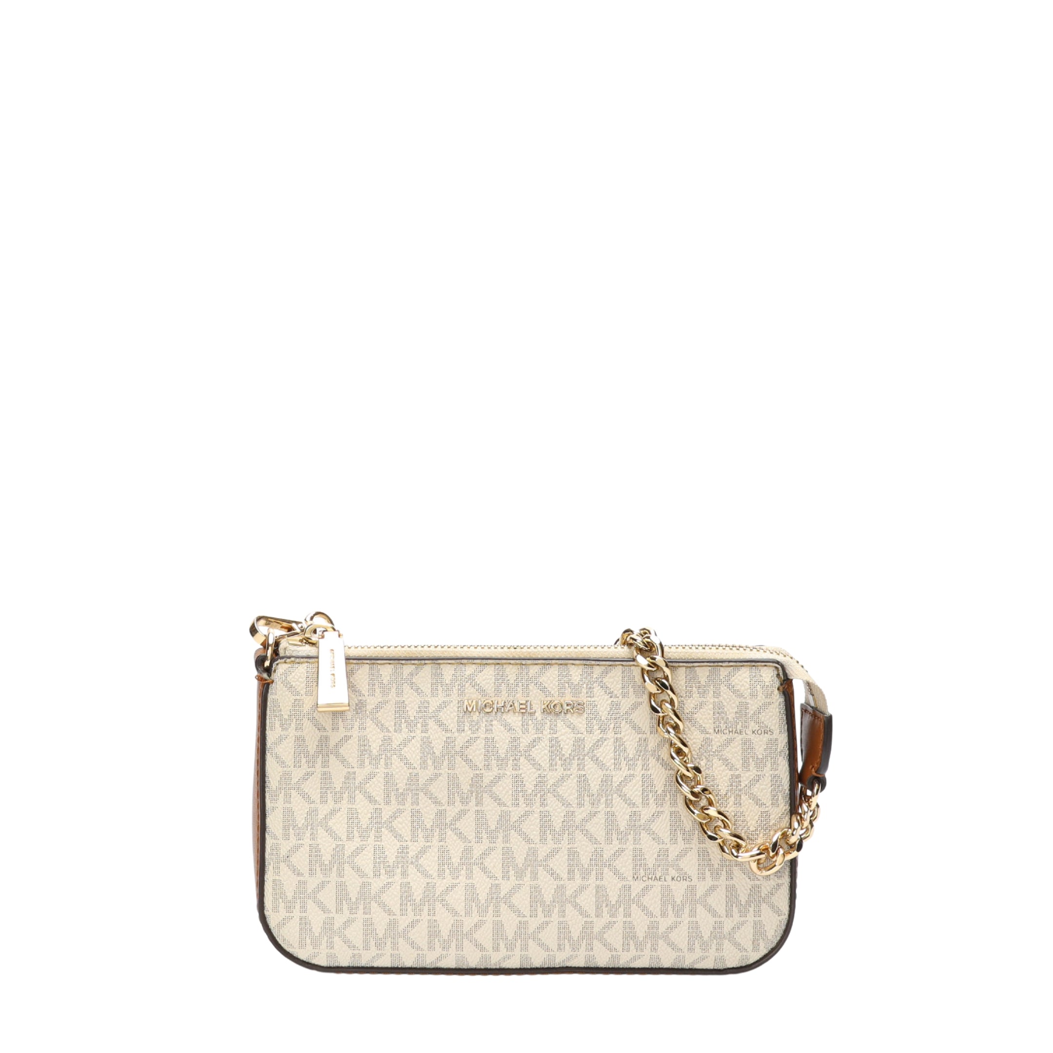 Michael Kors Jet Set Vanilla Chain Pouchette Bag