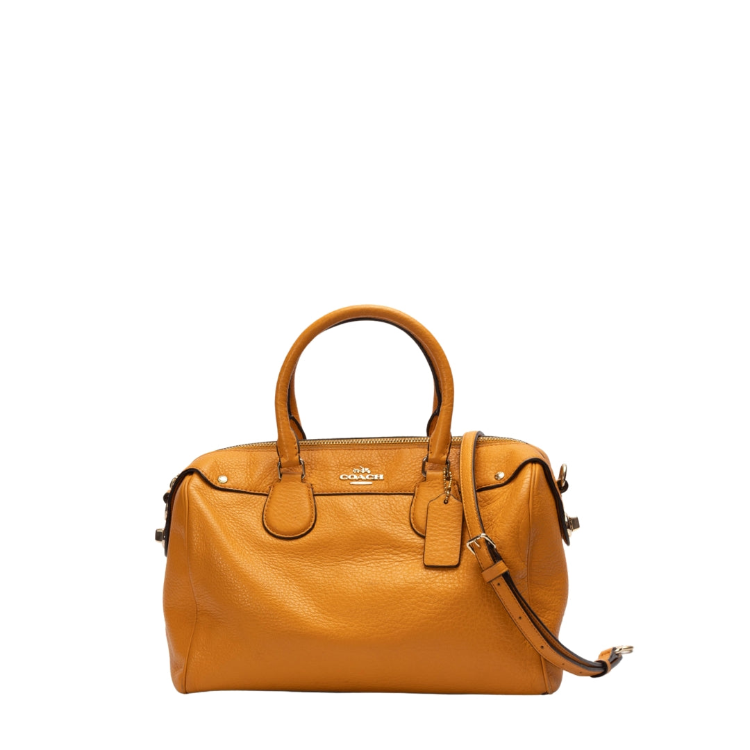 Coach Mustard Yellow Bennett Satchel