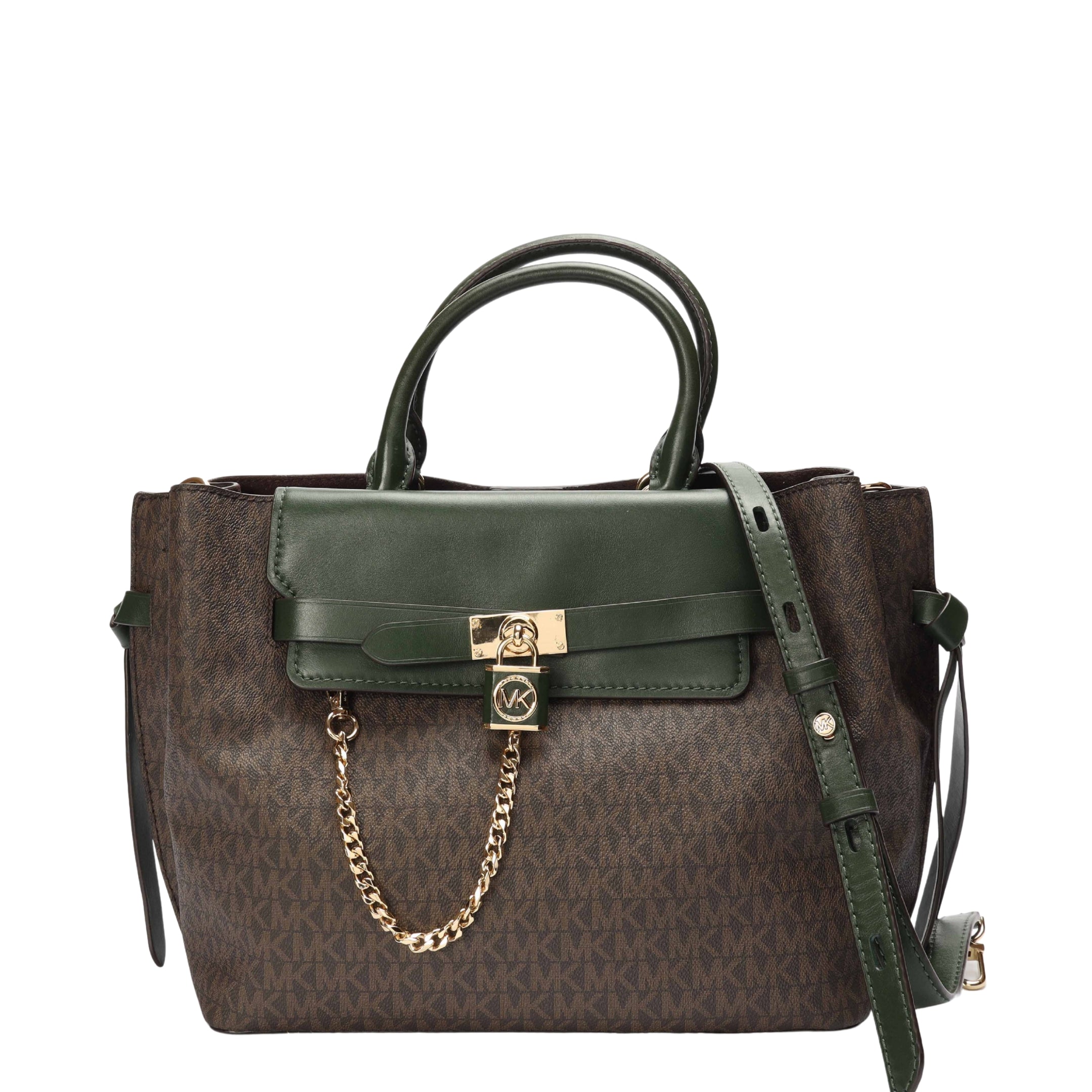 Michael Kors Hamilton Legacy Logo Belted Satchel