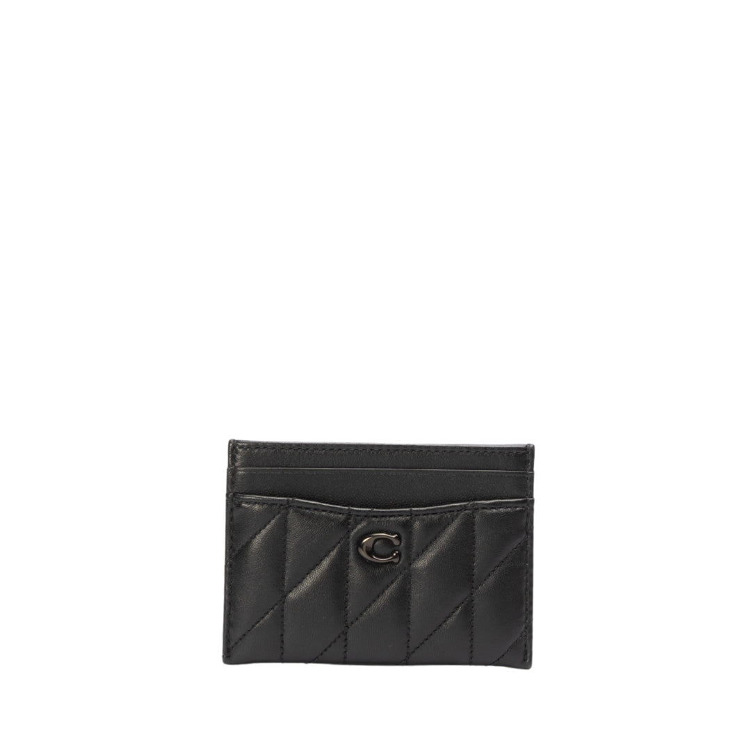 Coach Black Pillow Quilted Card Case