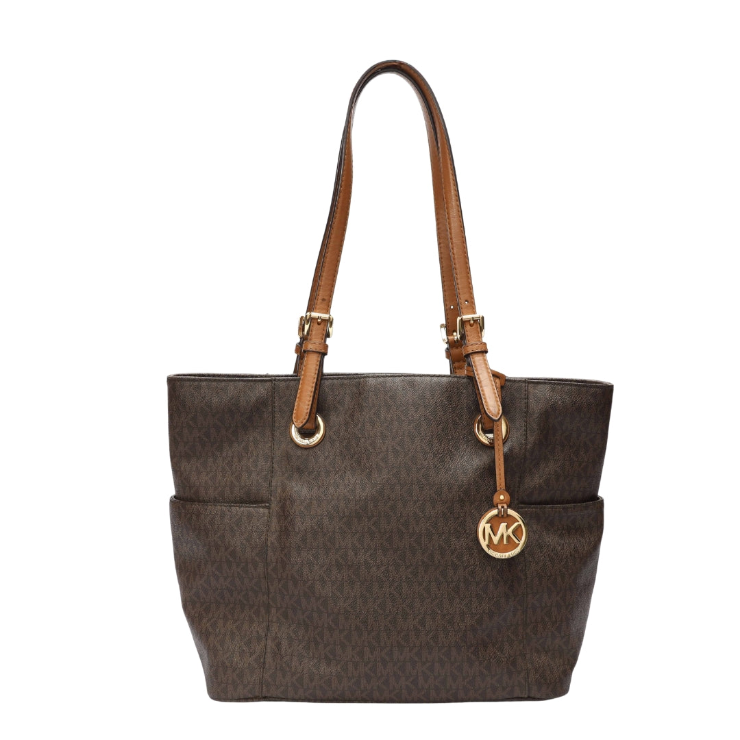 Michael Kors Brown Marilyn Logo Tote