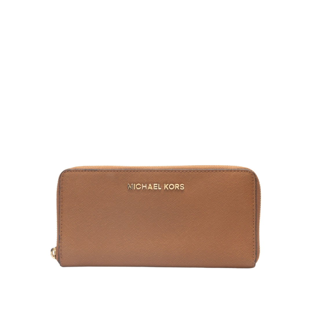 Michael Kors Jet Set Travel Large Leather Continental Wallet