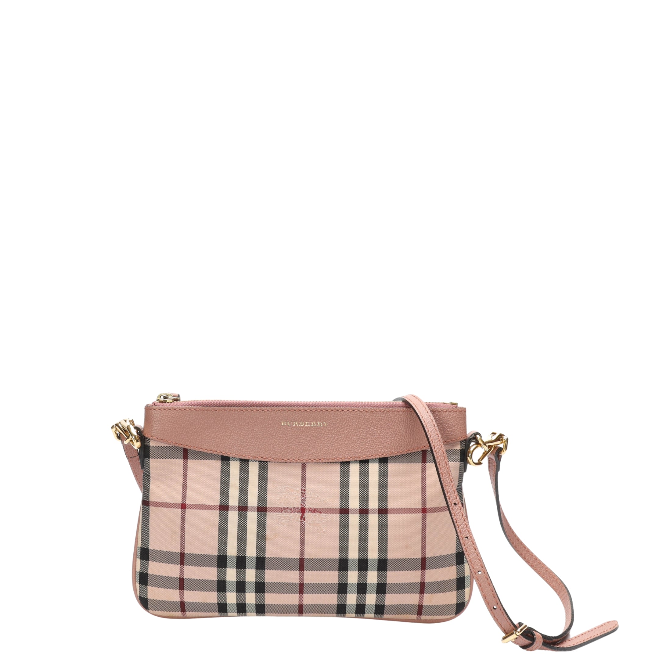 Burberry Pink House Check Crossbody Bag