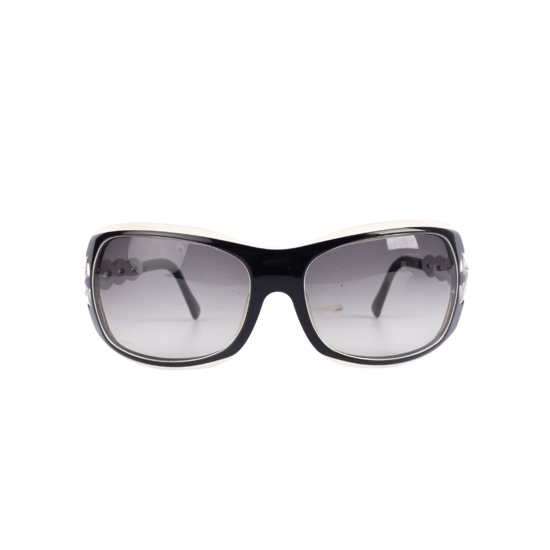 Versace Silver Logo Sunglasses