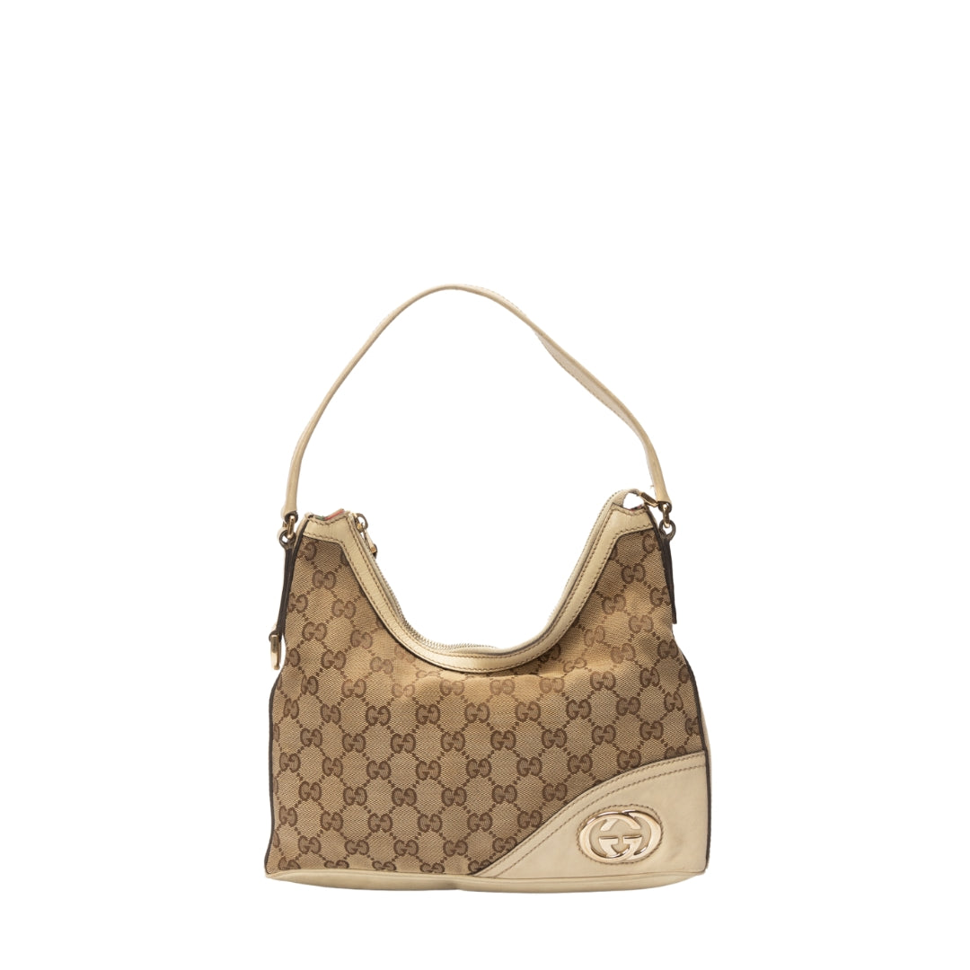 Gucci GG Canvas Britt Small Hobo Bag