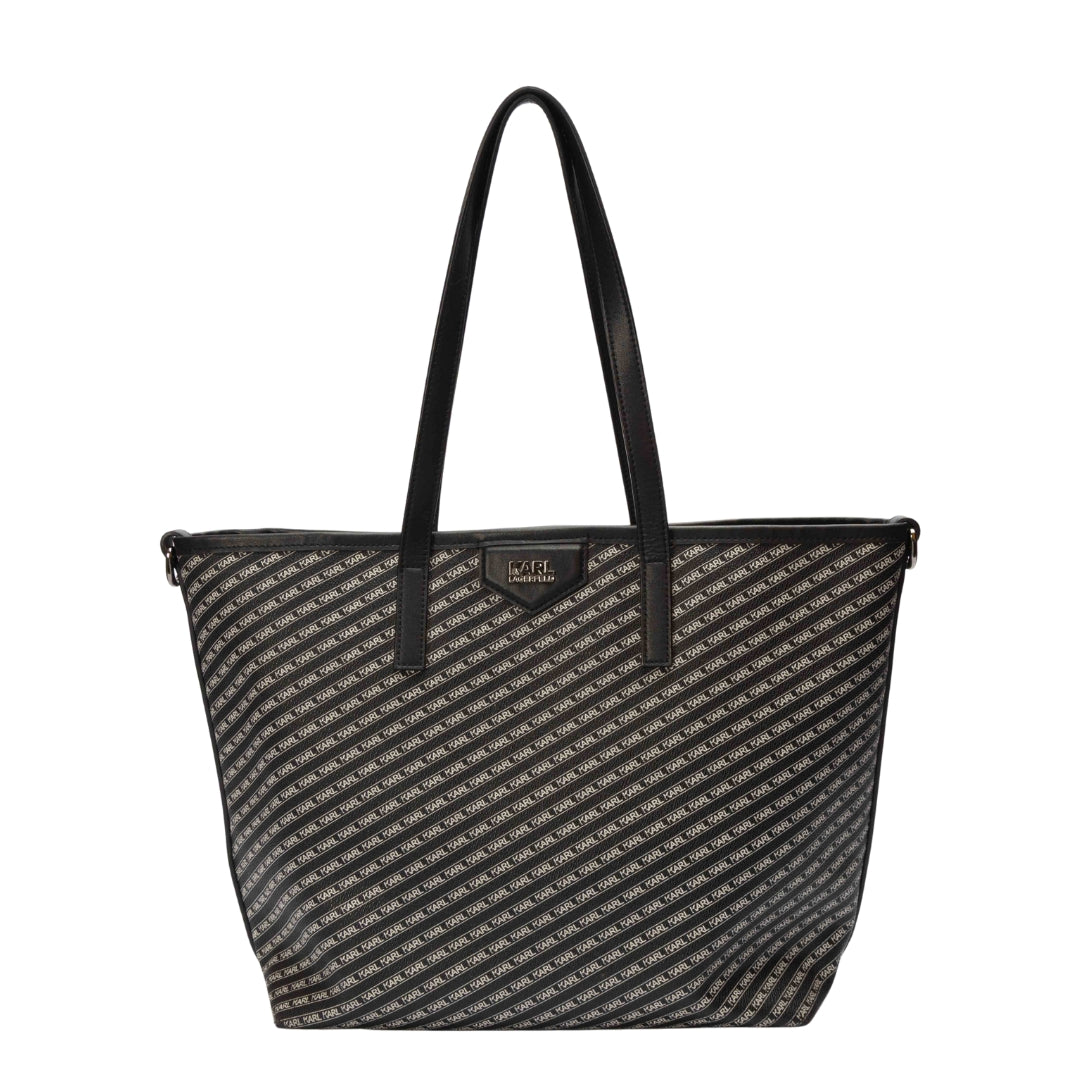 Karl Lagerfeld Coverstory Black Monogram Tote