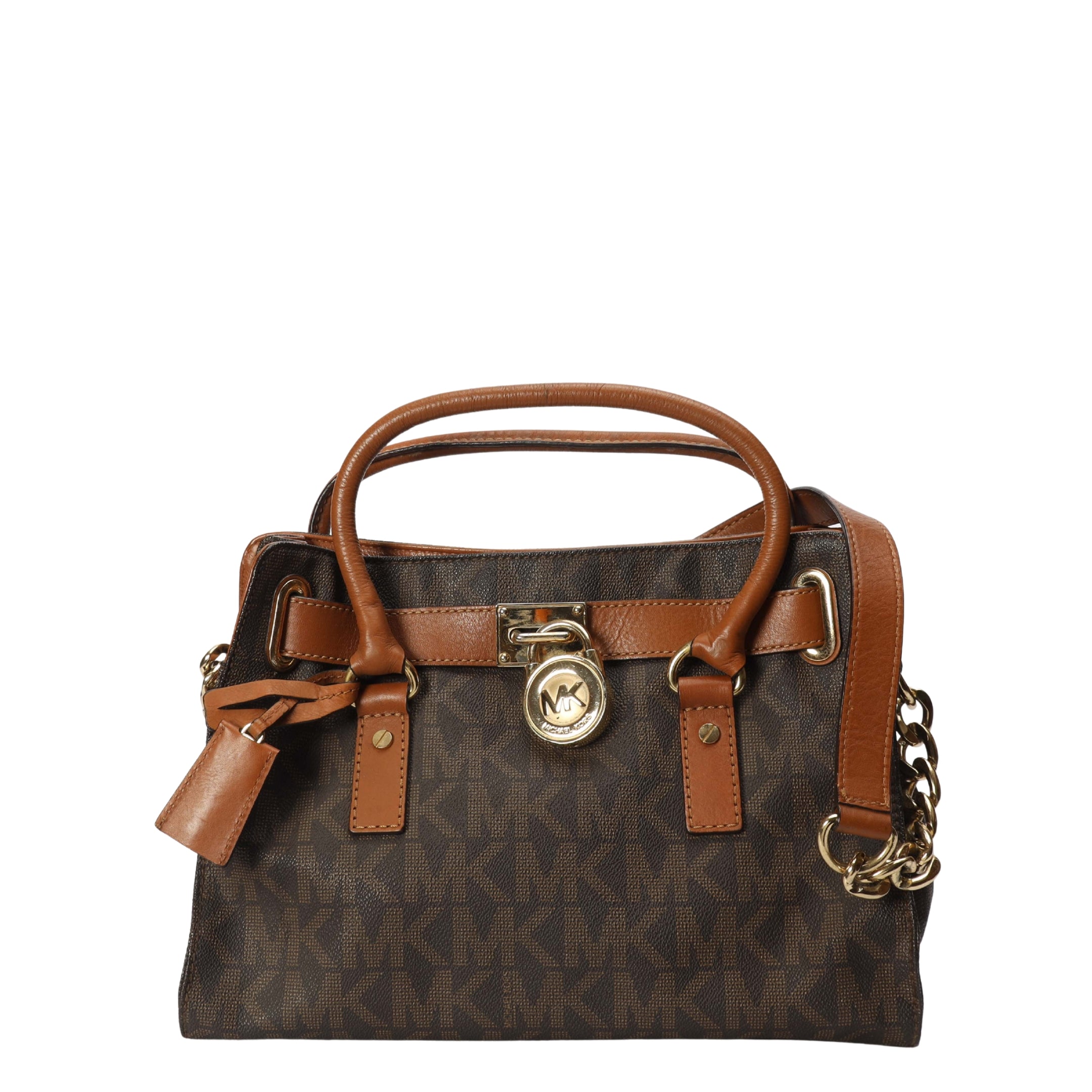 Michael Kors Hamilton Brown Logo Tote