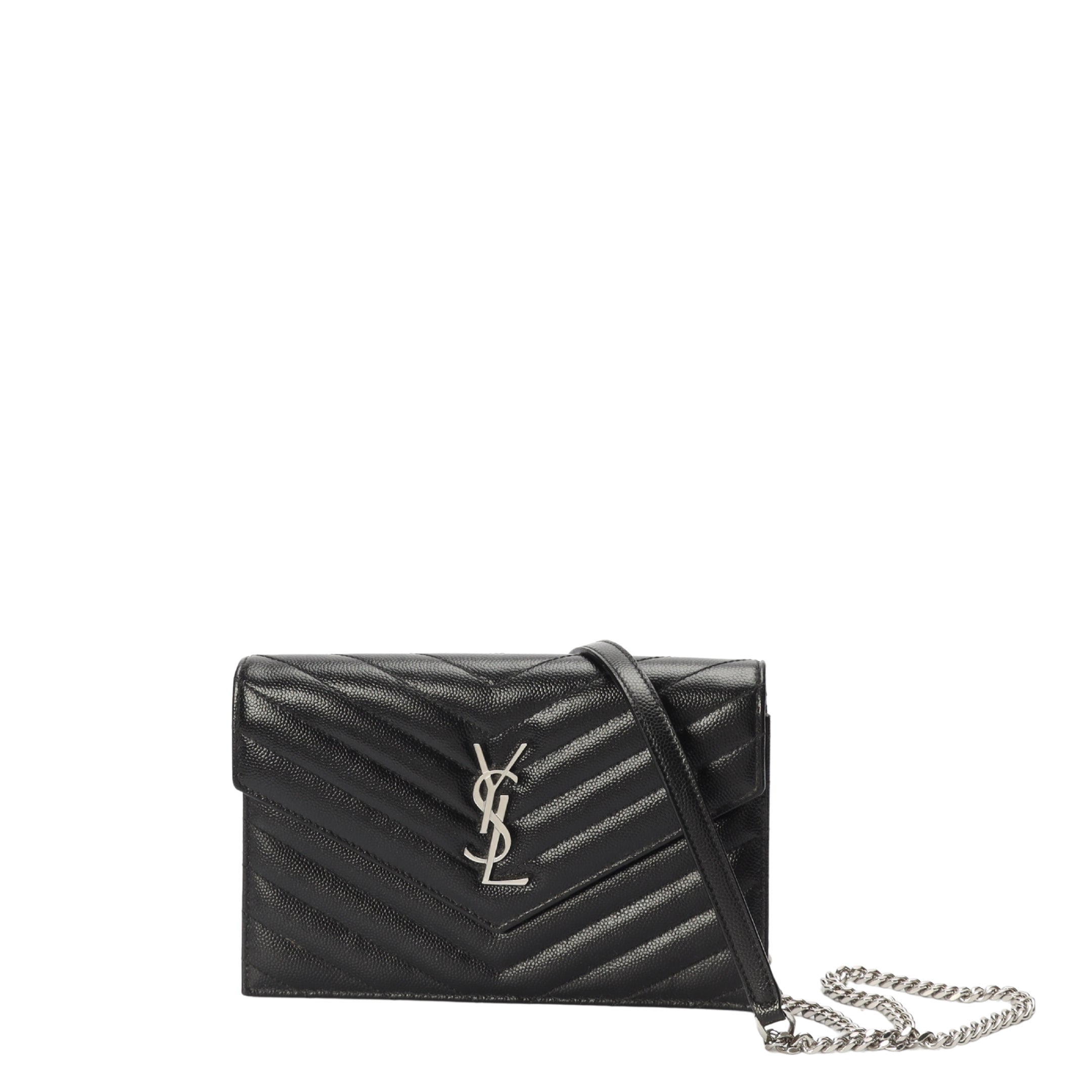 Saint Laurent Cassandre Envelope Chain Wallet