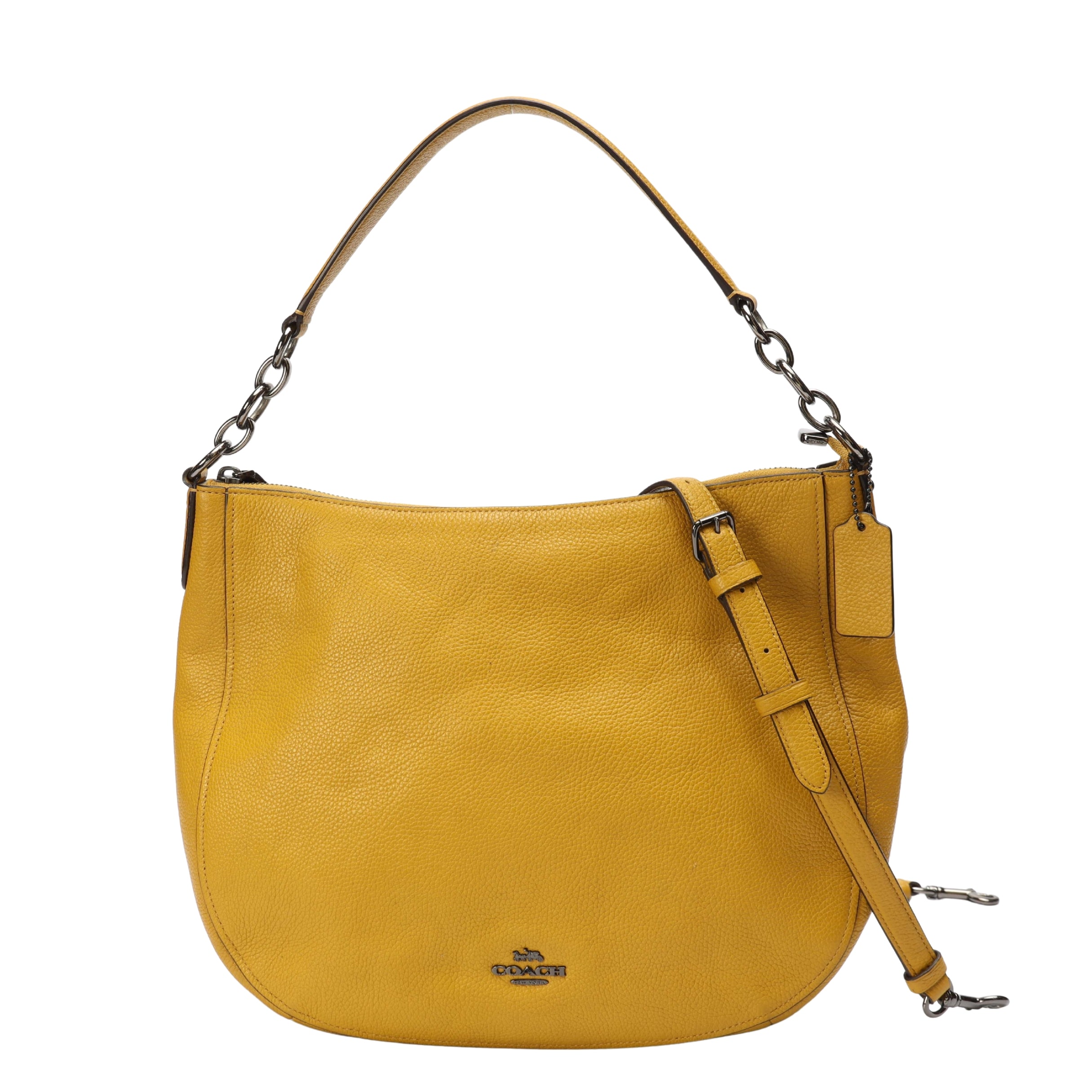 Coach Yellow Sutton Convertible Hobo Bag