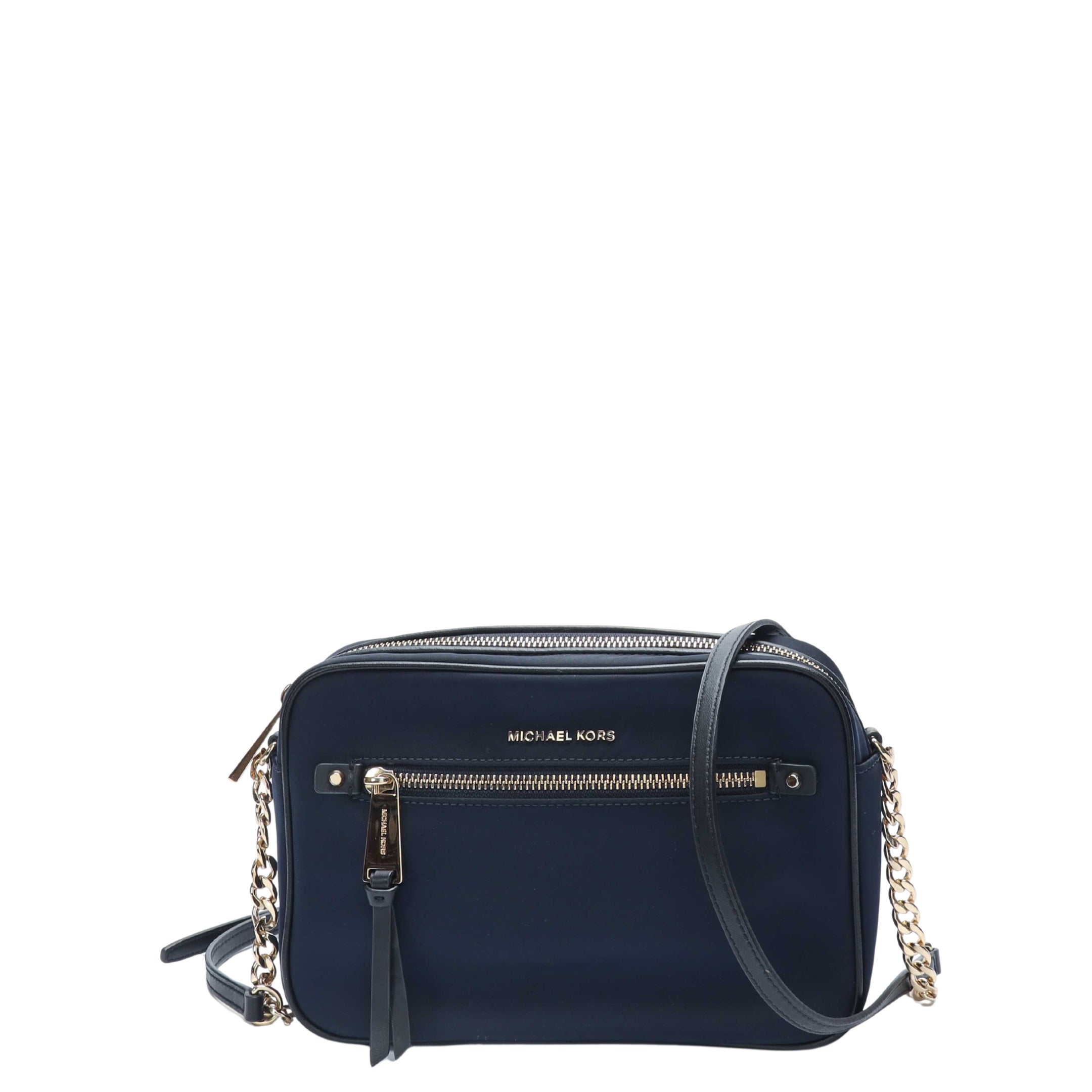 Michael Kors Jet Set Navy Blue Chain Crossbody Bag