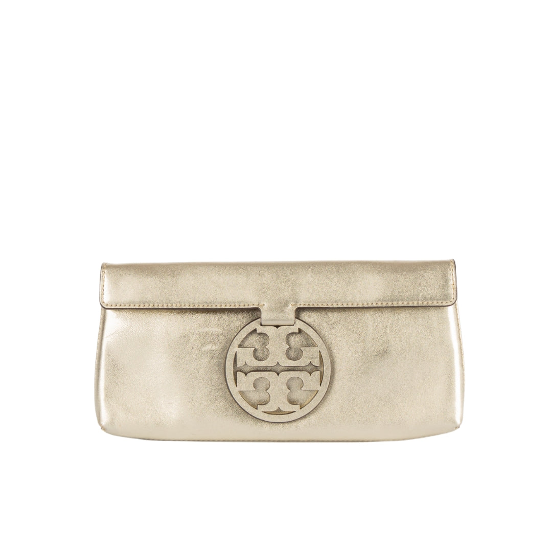 Tory Burch Miller Metallic Clutch