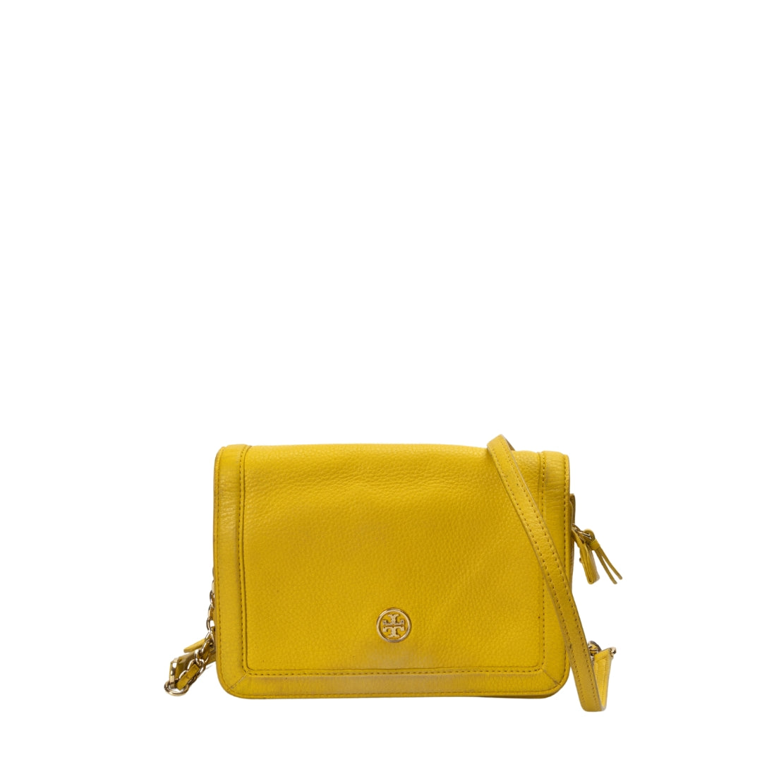 Tory Burch Yellow Landon Crossbody Bag