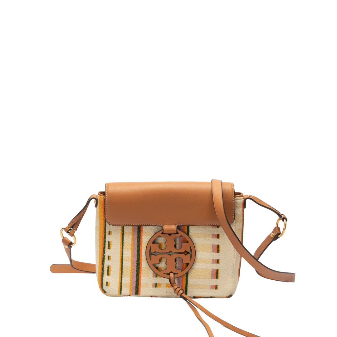 Tory Burch Miller Stripe Crossbody Bag