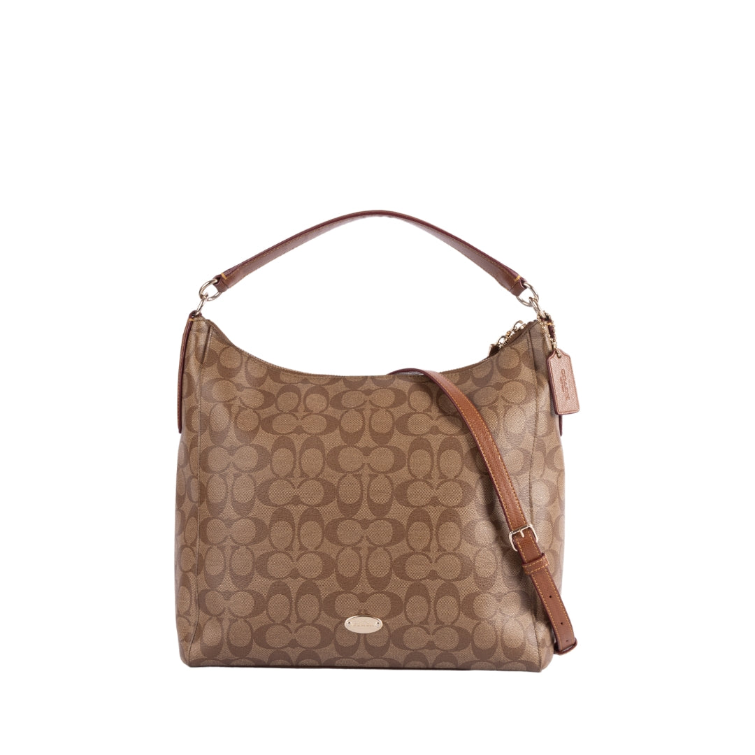 Coach Signature East West Celeste Hobo