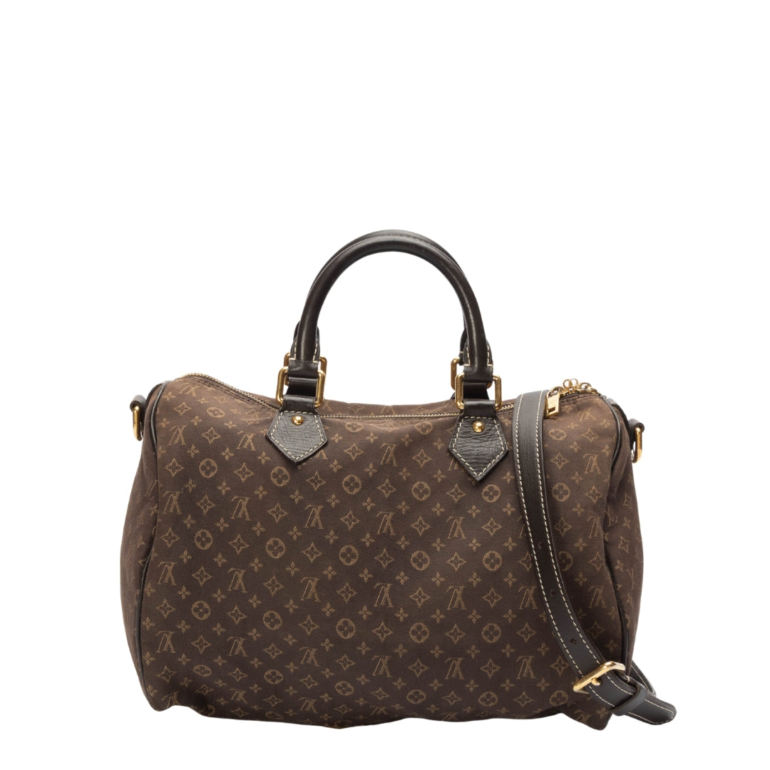 Louis Vuitton Ebene Monogram Speedy 30 Bandouliere Bag