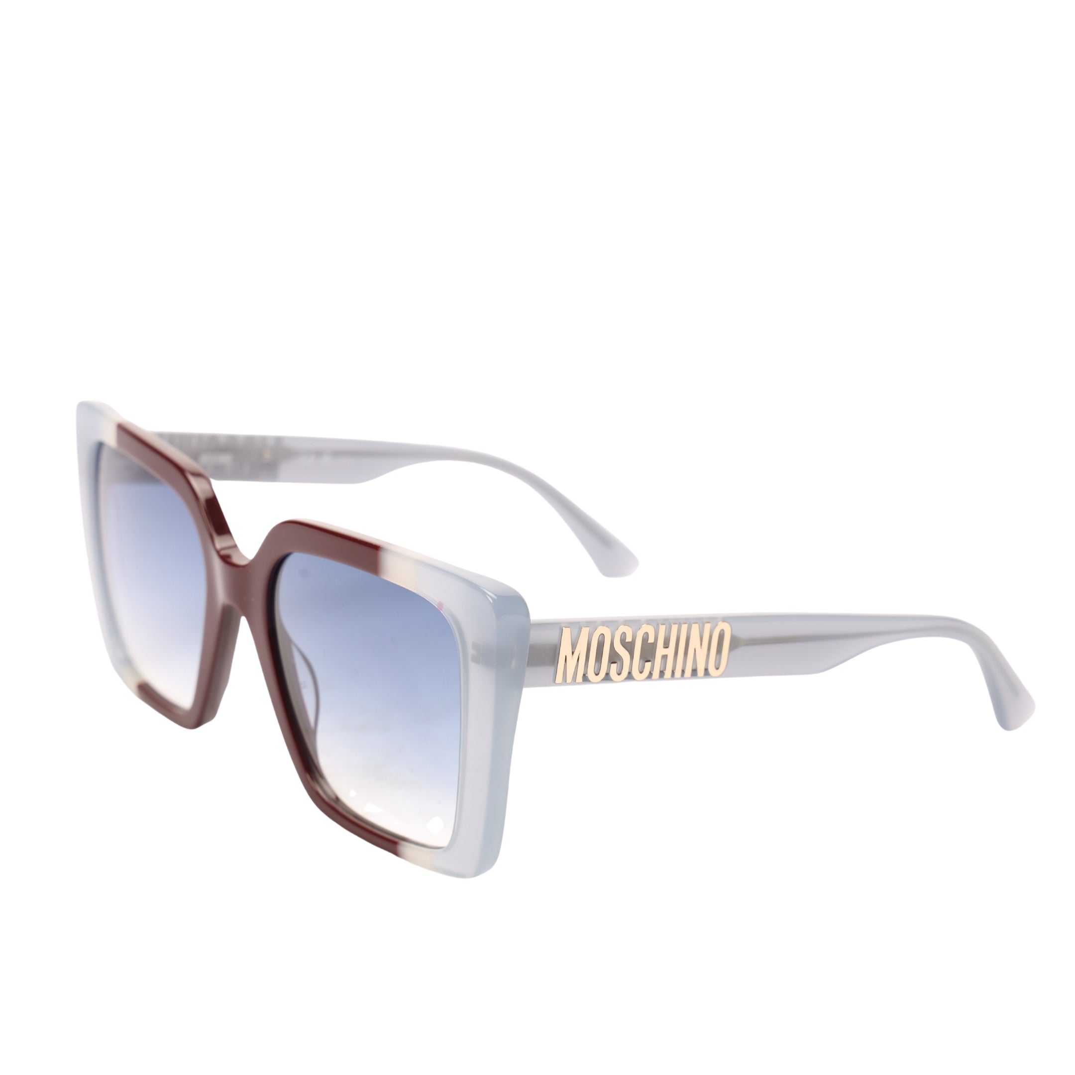 Moschino Dual Colour Full-Rim Square Sunglasses