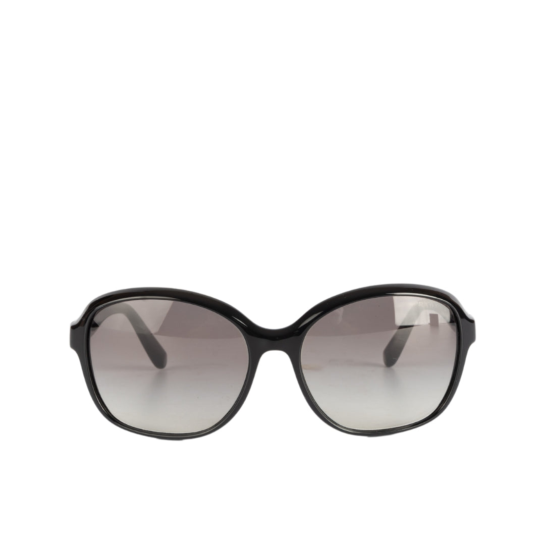 Prada Square SPR 18Q Black Sunglasses