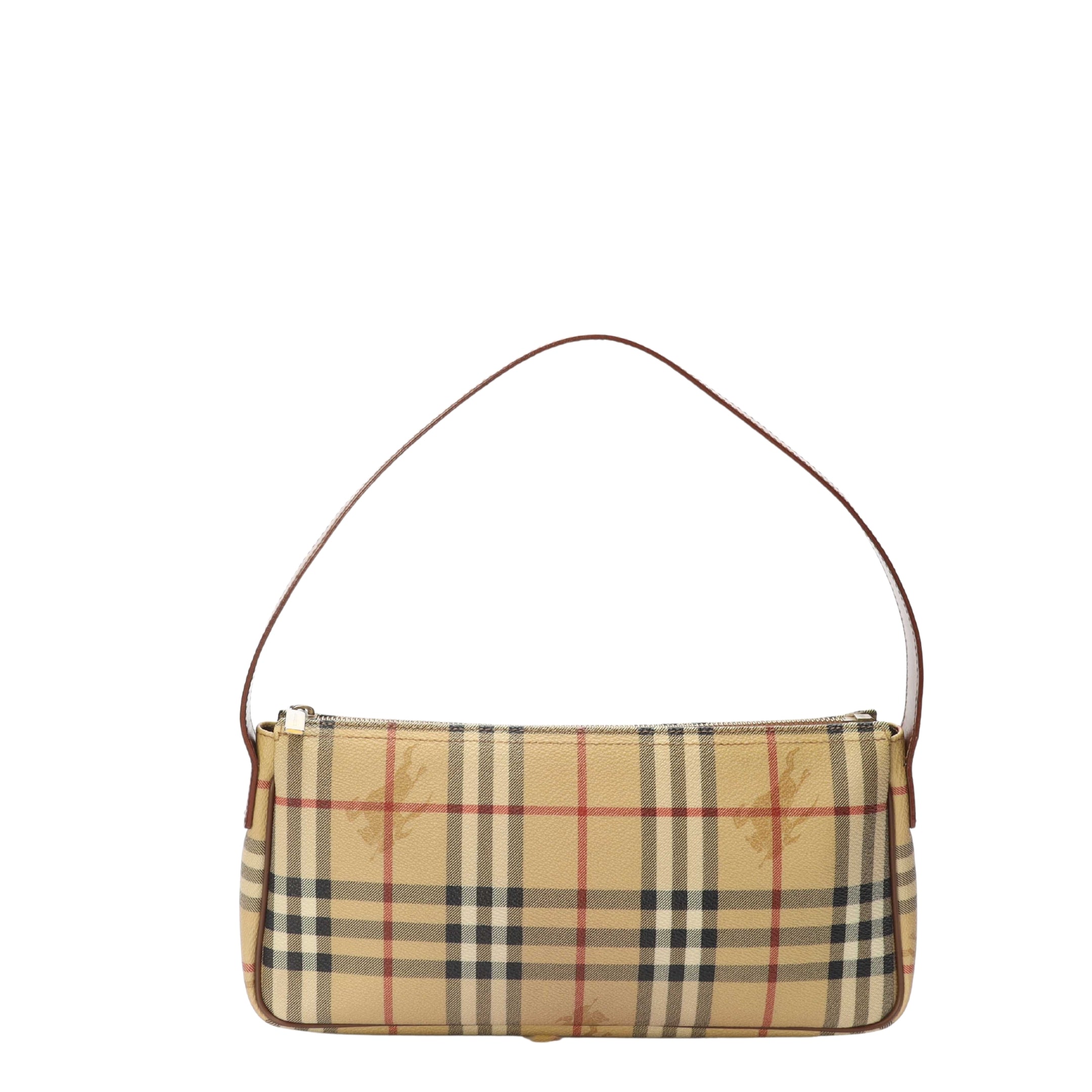 Burberry Beige/Brown Haymarket Check Pochette