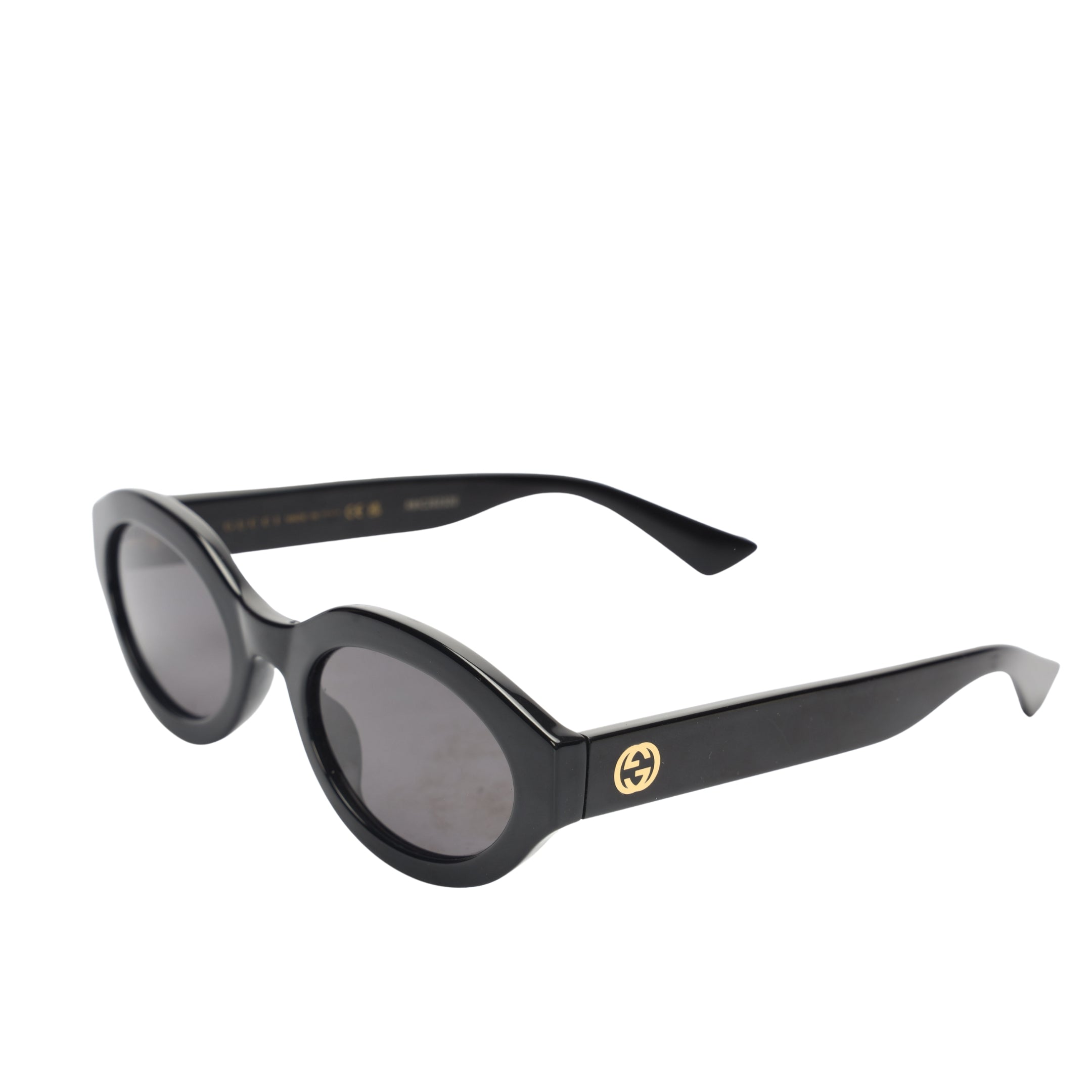 Gucci Black Oval Frame Sunglasses
