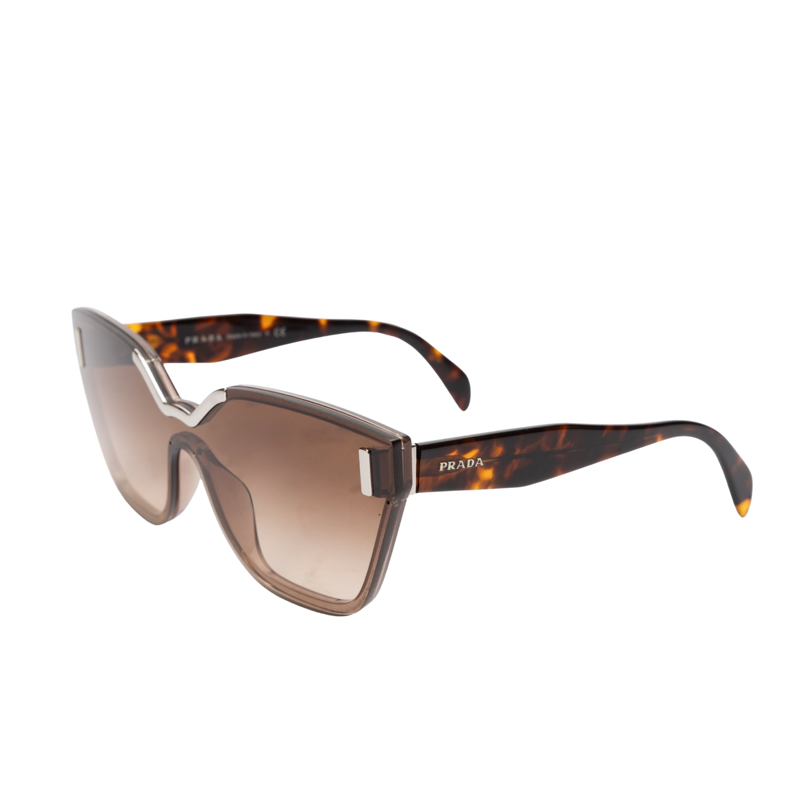 Prada Brown Transparent Butterfly Sunglasses