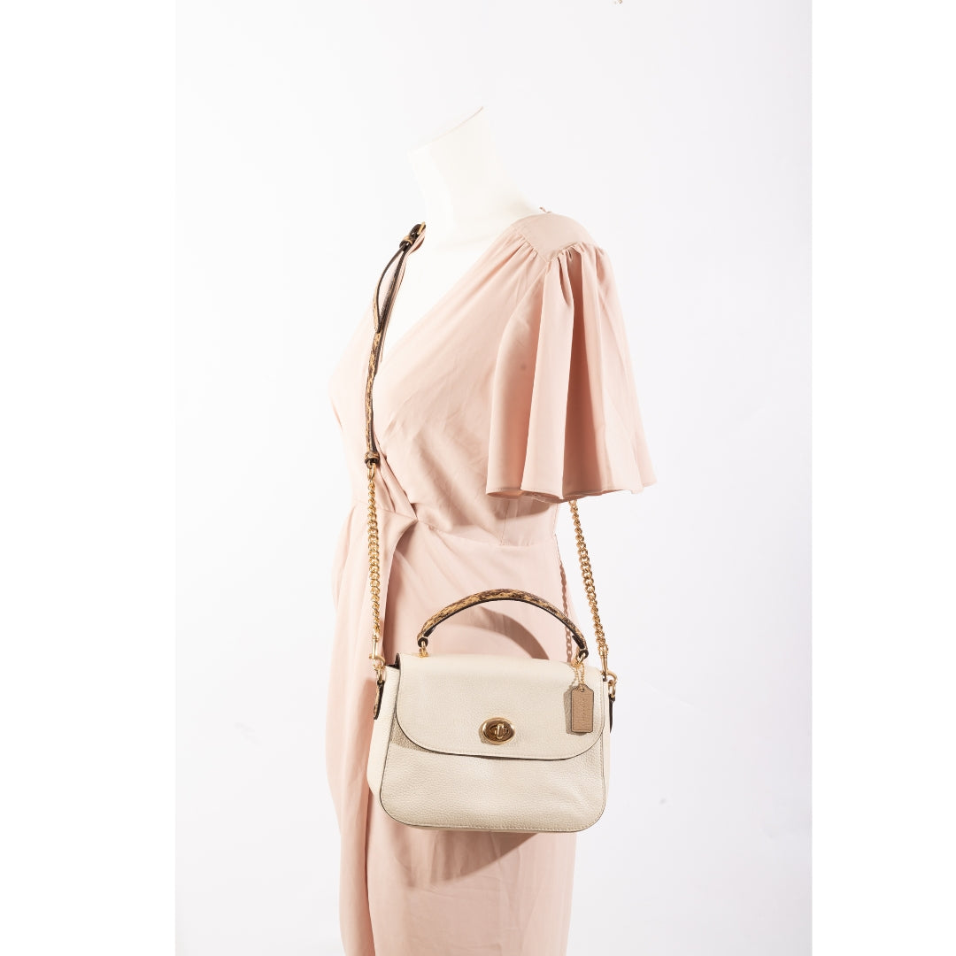 Coach Cream Marlie Convertible Satchel