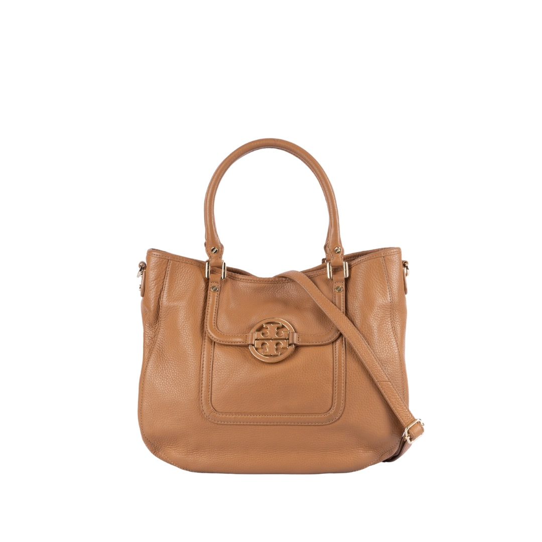 Tory Burch Brown Leather Amanda Tote