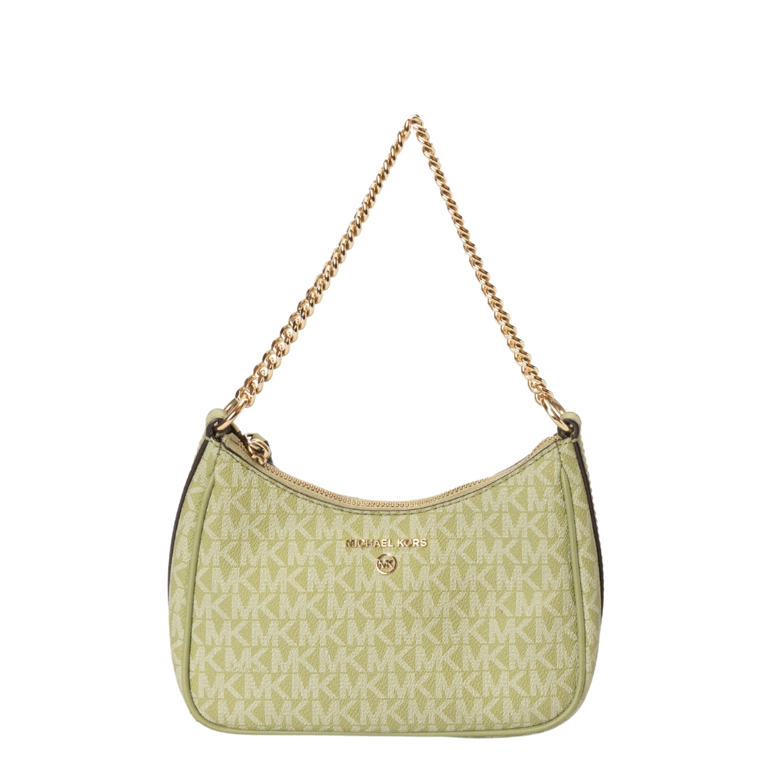 Michael Kors Green Jet Set Charm Logo Small Shoulder Bag