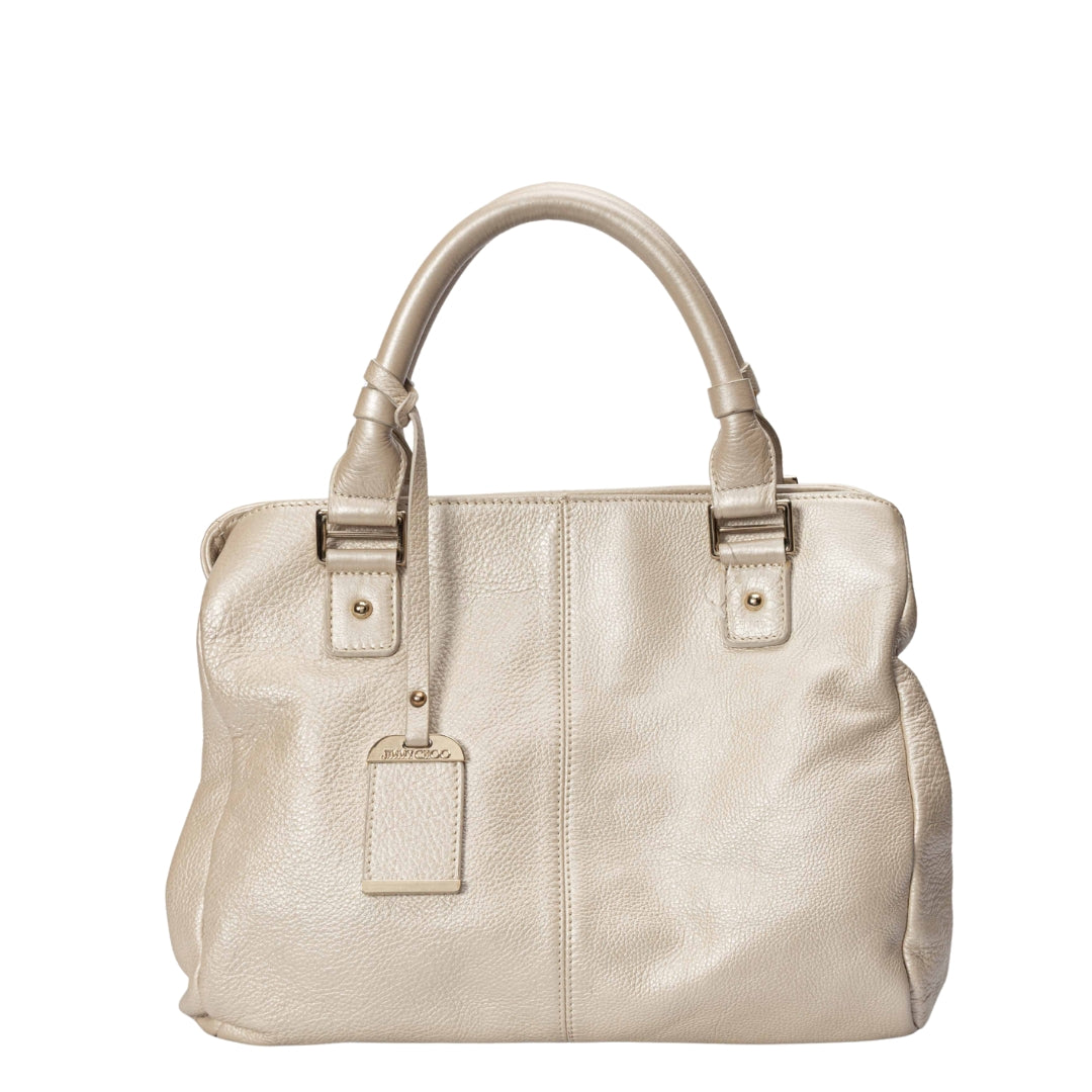 Jimmy Choo Gold Metallic Large Tote
