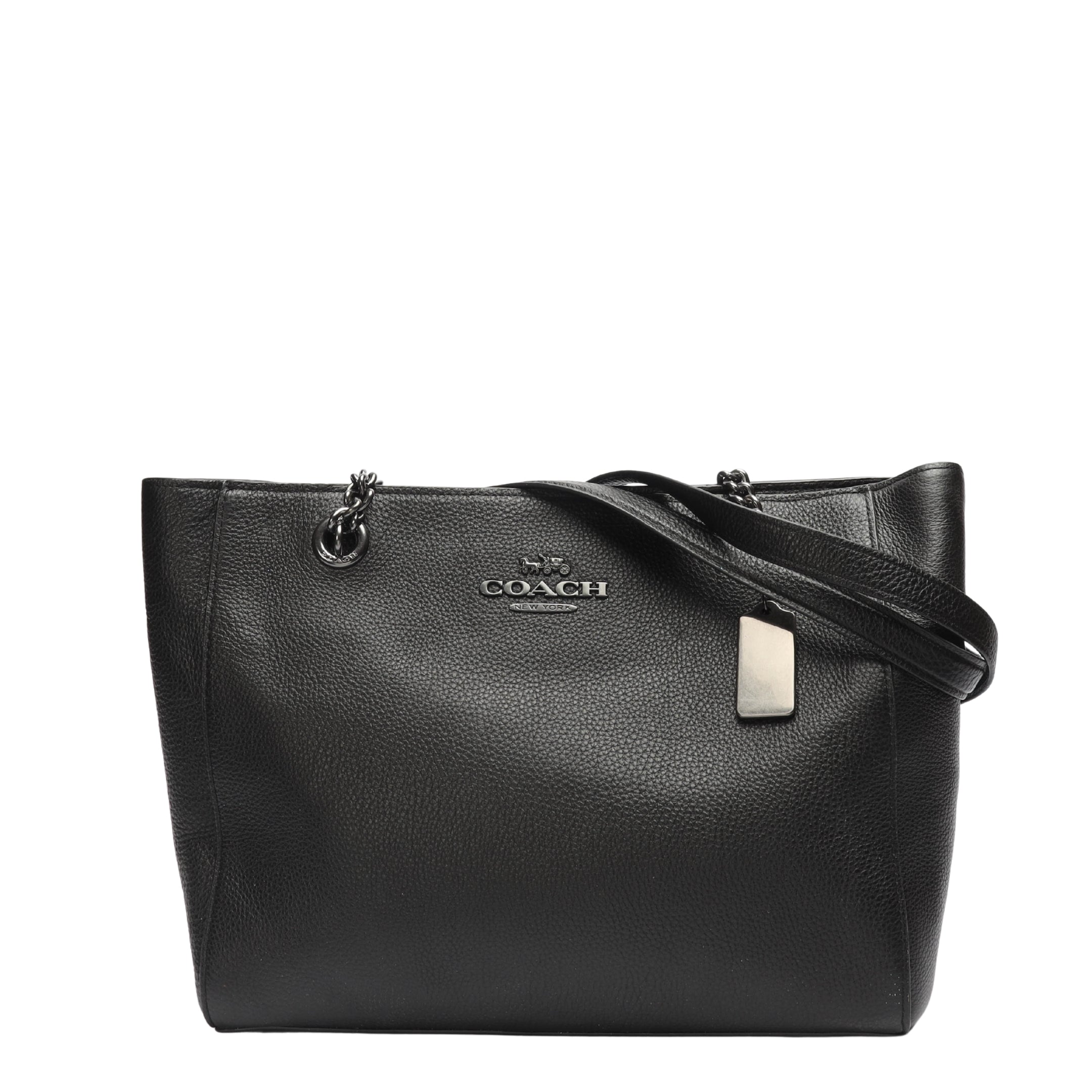 Coach Black Chain Marlie Tote