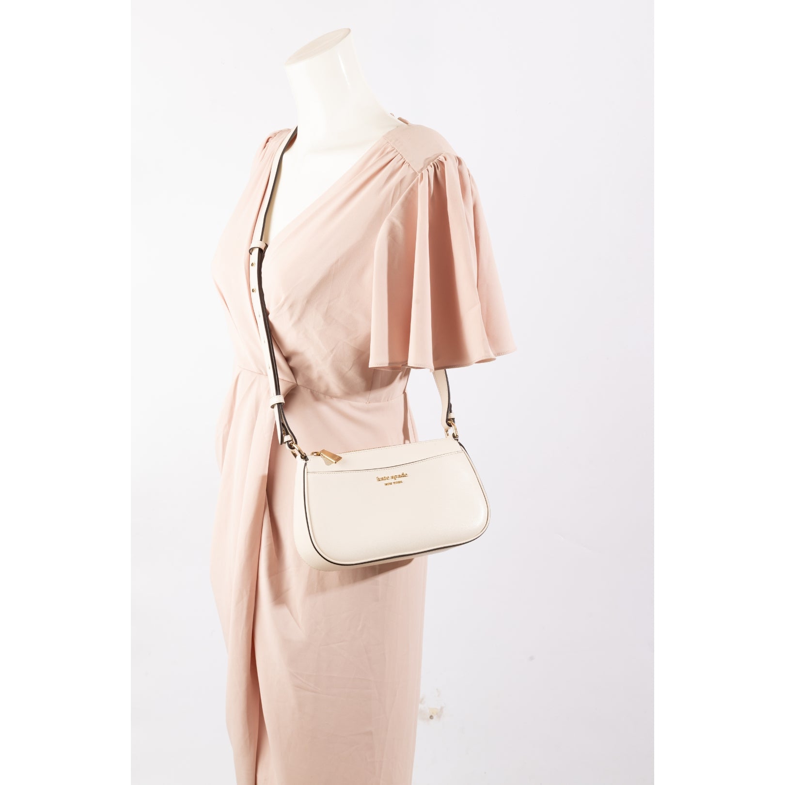 Kate Spade White Bleecker Small Crossbody Bag