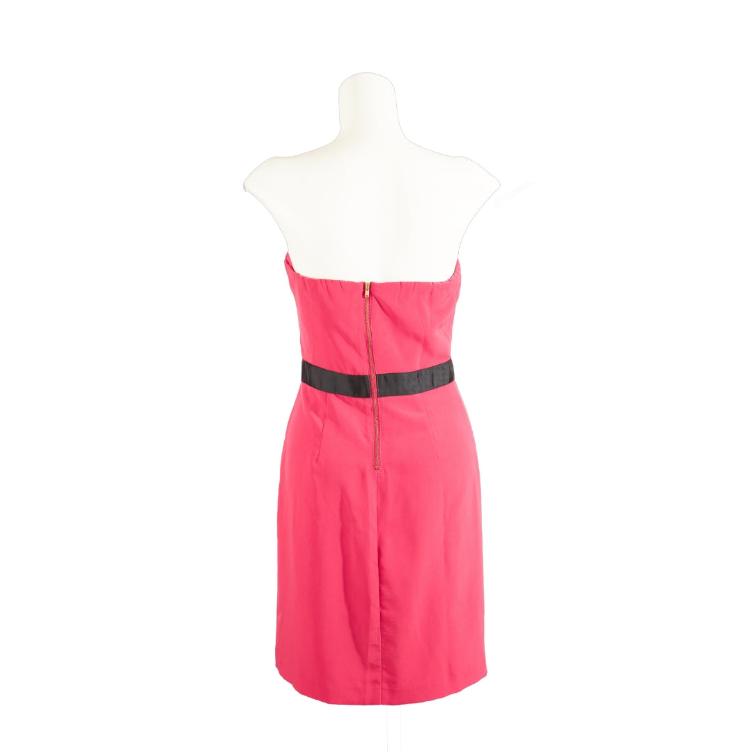The Limited Y2K Babydoll Strapless Pink Mini Dress