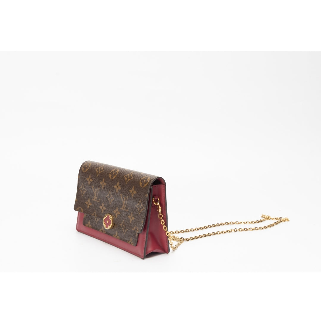 Louis Vuitton Monogram Flore Chain Wallet