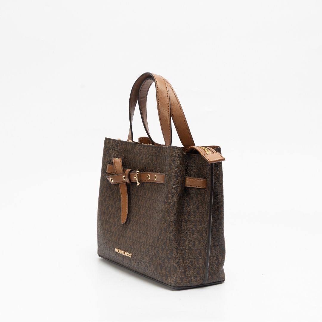 Michael Kors Emilia Small Pebbled Leather Satchel
