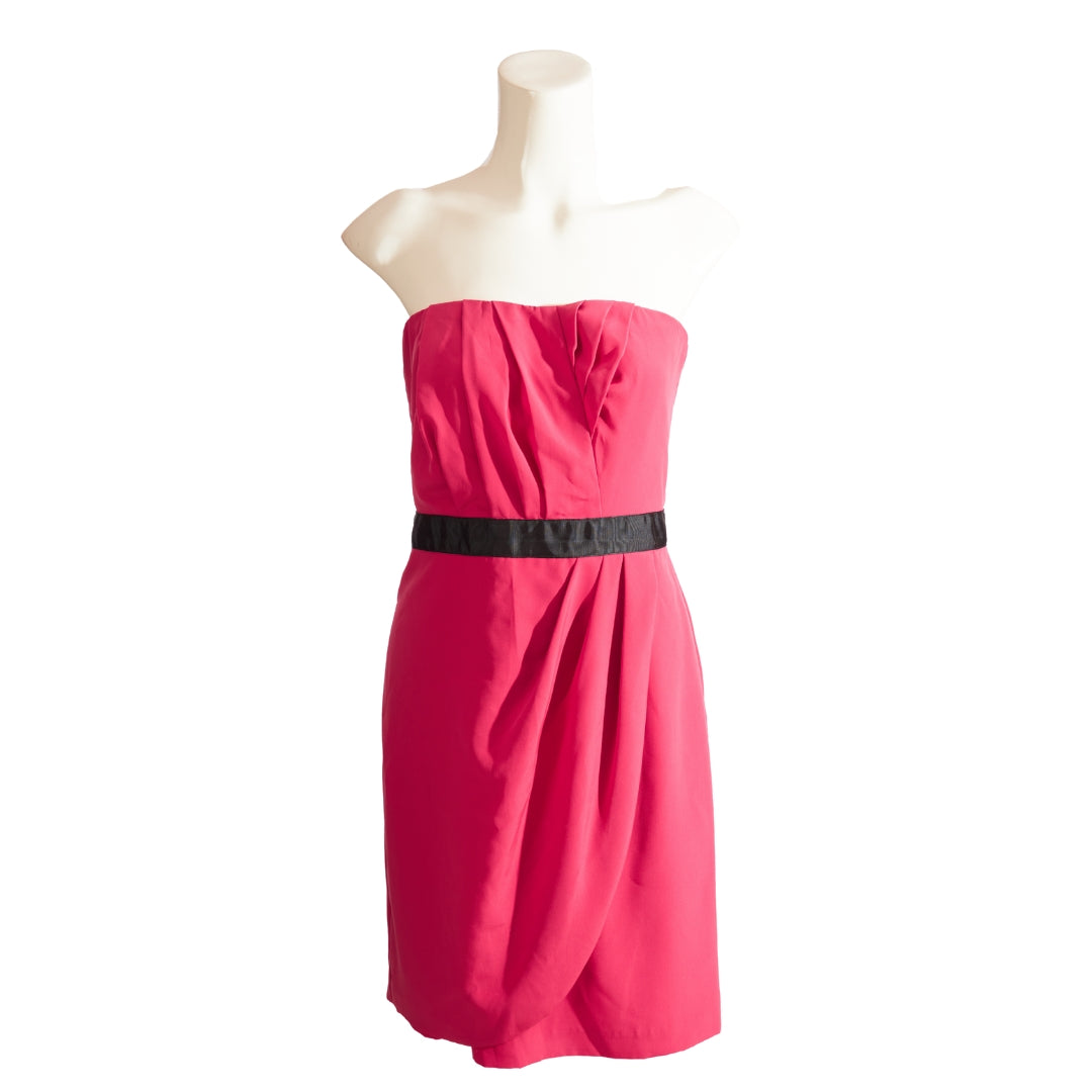 The Limited Y2K Babydoll Strapless Pink Mini Dress