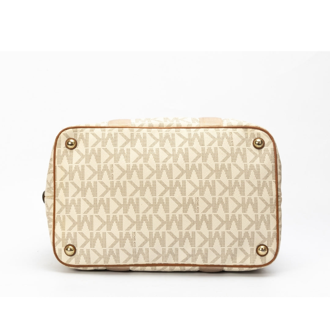 Michael Kors Signature Leather Duffel Bag