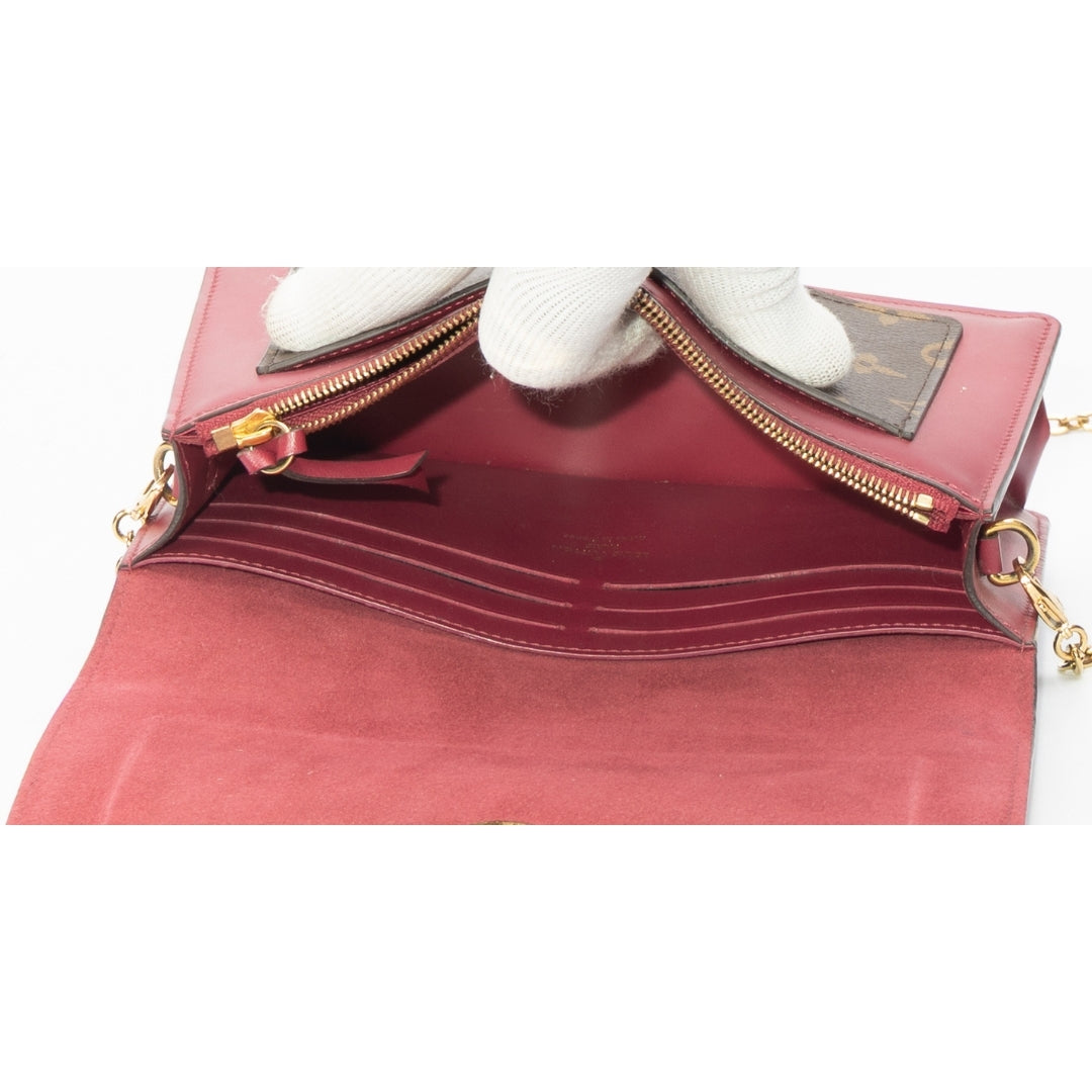Louis Vuitton Monogram Flore Chain Wallet