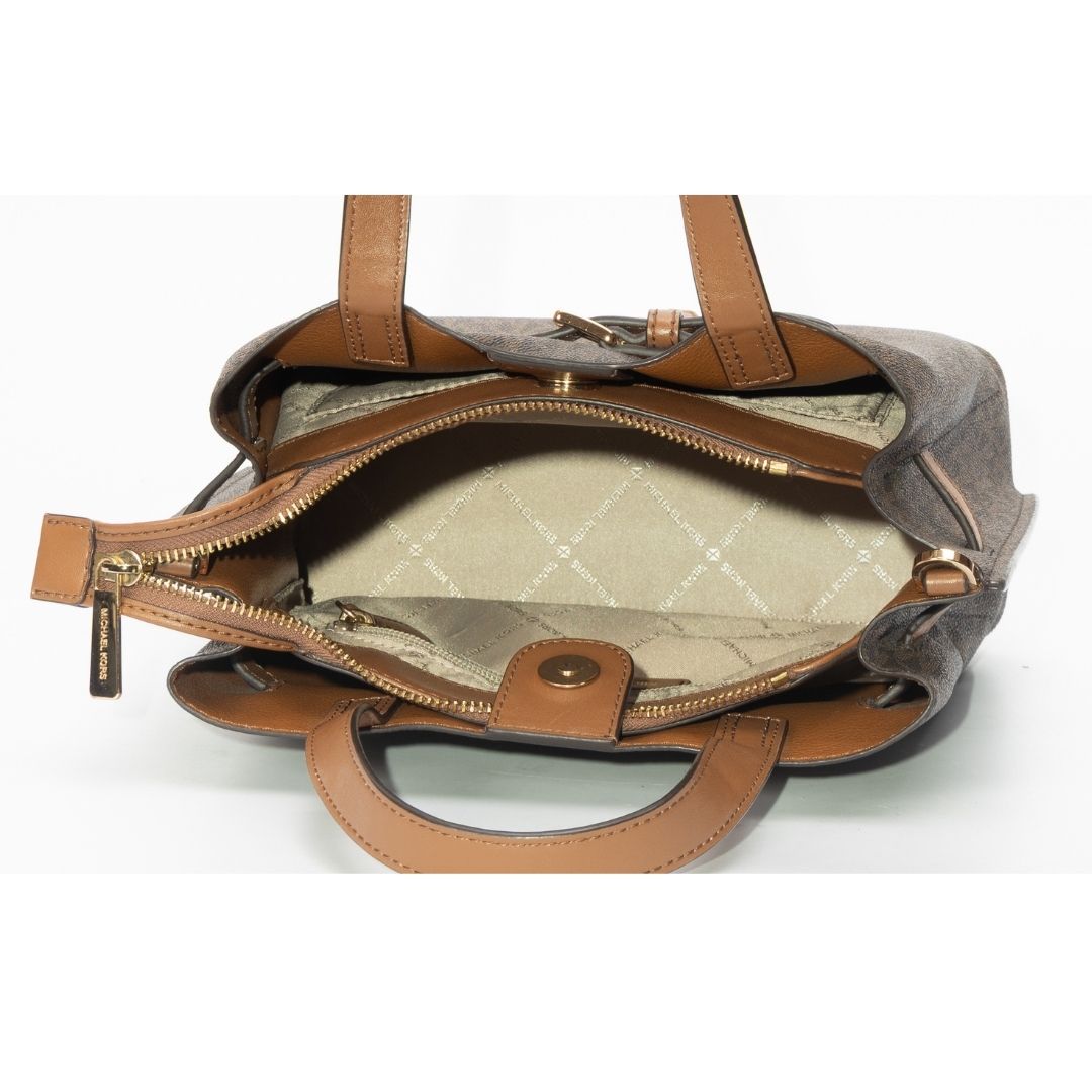 Michael Kors Emilia Small Pebbled Leather Satchel